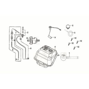Fuel tank Sym Crox 50 E5