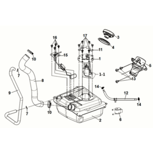 Réservoir de carburant Sym Symphony ST 50 E5