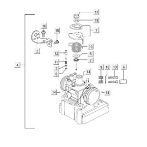 Accélérateur Kymco Downtown 125i