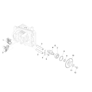 Aide à l'équilibrage de groupe Piaggio Liberty 50 4 temps (IGET Euro 4)