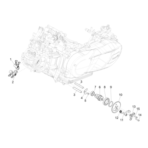 Support d'équilibrage de groupe pour Piaggio Medley 125 ABS E5 2021-2022 (EMEA)