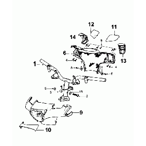 Guidons Peugeot Django gris fou