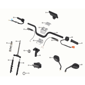 Guidon/fourche avant Yadea G5