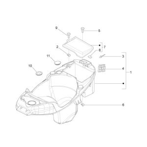 Sellebox Piaggio Liberty 4 temps