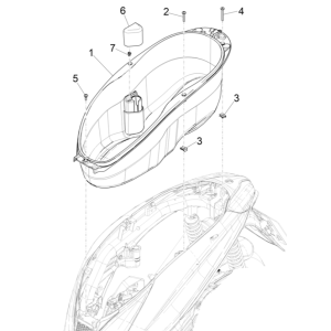 Coffret à casque Piaggio Medley 125 ABS E5 2021-2022 (EMEA)