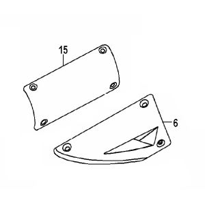 Pare-chaleur Generic Xor blue 2006 2 temps 25