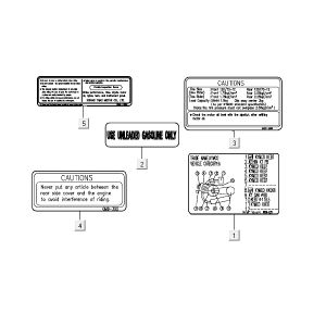 Autocollant infosticker Kymco Yup 2t AC rouge