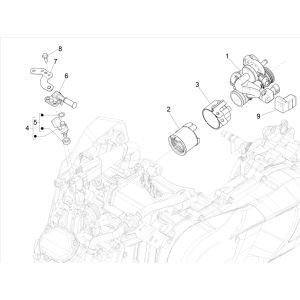 Vespa GTS 125 4 temps IE ABS Euro4, admission 2016-2018