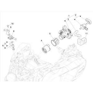 Admission Piaggio Medley 125 4T IE ABS E4 2016-2019 (EMEA)