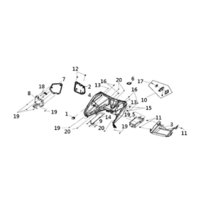 Inner box under cover Sym Joymax Z 125 E4