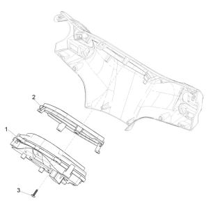 Groupe d'instruments - Cruscotto Piaggio Liberty 125 4 temps 3V IE ABS (IGET Euro 5)