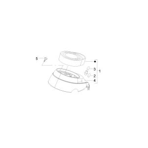 Compteur de vitesse Vespa LXV 25 km 4 temps 2 soupapes