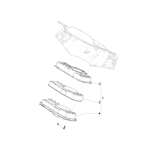 Groupe d'instruments - Cruscotto Piaggio NRG Power DD 2007-2017