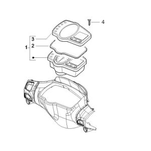 Groupe d'instruments - Cruscotto Gilera Runner 200cc VXR 4 temps 2006