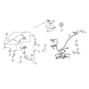 Faisceau de câblage Allumage Kymco Agility Fat 12' 4 temps