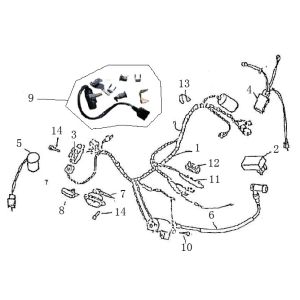 Faisceau de câblage Allumage Turbho RG50 blanc
