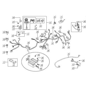 Faisceau de câbles Kymco MXU 400