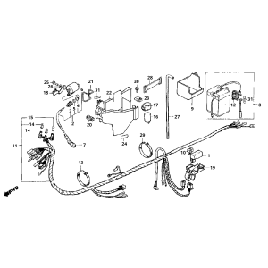 Faisceau de câbles Honda MB50/MB80