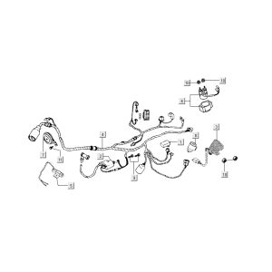 Faisceau de câbles Kymco Nexxon 4 temps gris foncé