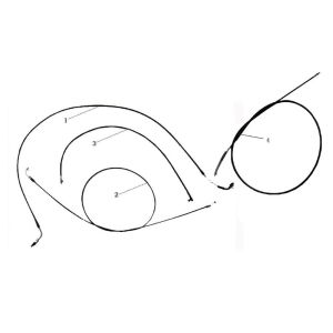 Câbles China Touring rouge