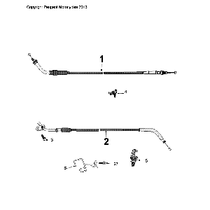 Câbles Peugeot Citystar 50 blanc
