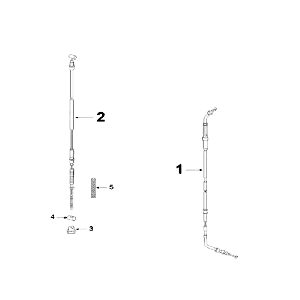 Câbles Peugeot V-clic rouge