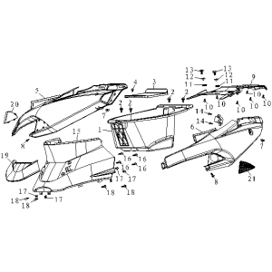 Boîte Kapdels-Selle AGM renard bleu mat