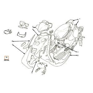 Kapdelen 2 Beta Ark-k AC skull 2010 2 temps