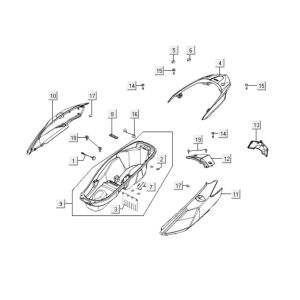 Encapsulation arrière Kymco Downtown 125i