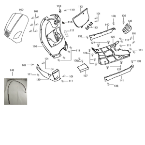 Pièces de capot partie 1 China Classic LX Sport anthracite mat
