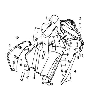 Capot pour Generic Xor bleu 2006 2 temps 25