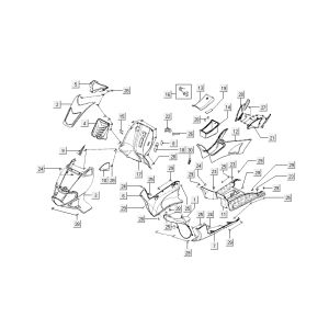 Capdelen Kymco Super9 ac o.m 2 temps Sports Bleu