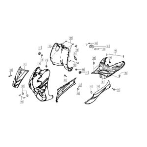 Capots Kymco Vitality 4t ac anthracite