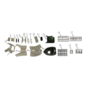 Capuchon centre AGM Nano blanc