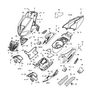 Capots Peugeot Speedfight 2 LC E2 2 temps