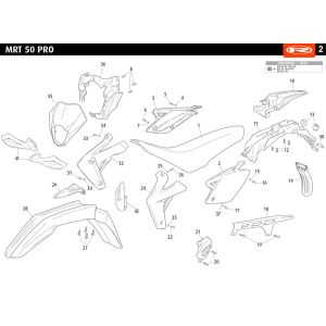 Capots Rieju MRT pro enduro vert 2010 2 temps