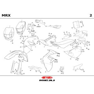 Capots Rieju MRX castrol 2001 2 temps