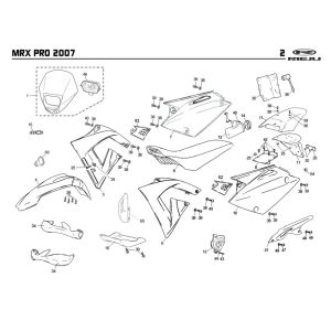 Capots Rieju MRX pro r-green 2008 2 temps