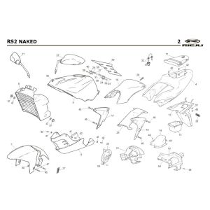 Capots Rieju Rs2 Naked noir 2009 2 temps