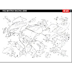 Capots Rieju Rs2 racing black 2010 2 temps
