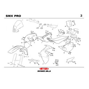 Capots Rieju SMX pro noir 2004 2 temps