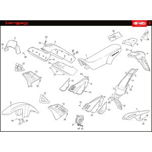 Kapdelen Rieju Tango bleu 2008 2 temps