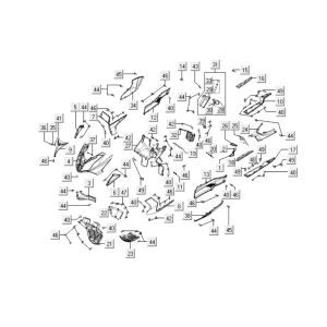 Coiffures avant Kymco Downtown 125i