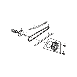 Guide-tendeur Sym Fiddle II Euro4 (WH-006) blanc