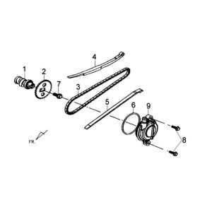 Guide-chaîne Sym Tonik (WH8018P) blanc
