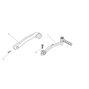 Pédale Kickstarter AGM Venom noire