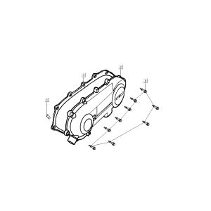 bouchon de kick starter Kymco Super9 AC 2 temps nm argent - noir