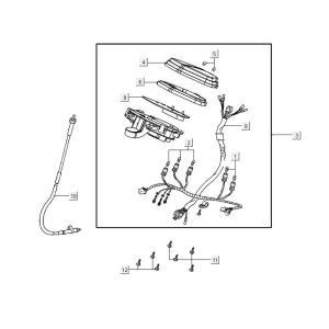 Compteur kilométrique AGILITY 16+ 4T 125 Argent Métallique Mat