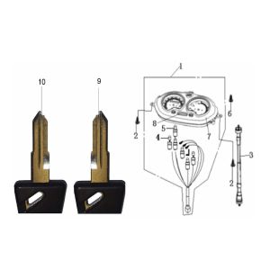 Compteur kilométrique Generic Cracker limited blanc 2009 2 temps