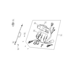 Compteur Kymco Agility 10' 4 temps argent